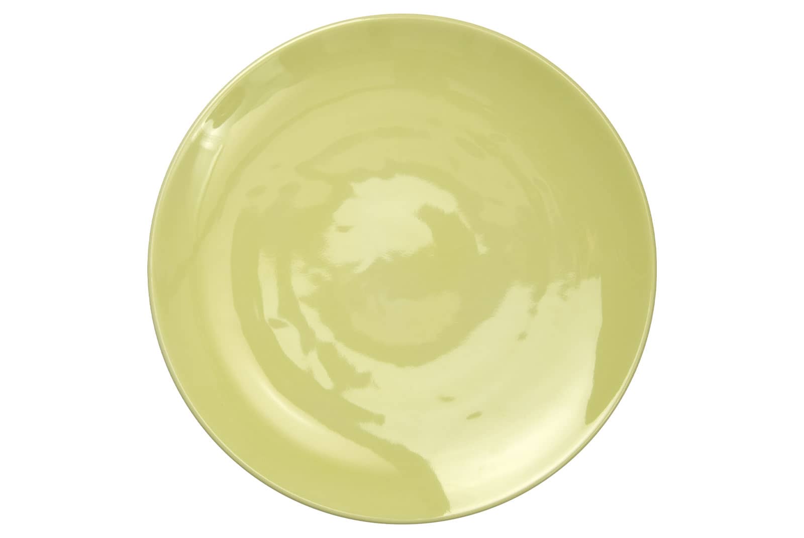 Der Dibbern One Color pistazie Speiseteller ist ein großer Porzellanteller mit hellgrüner Glasur.