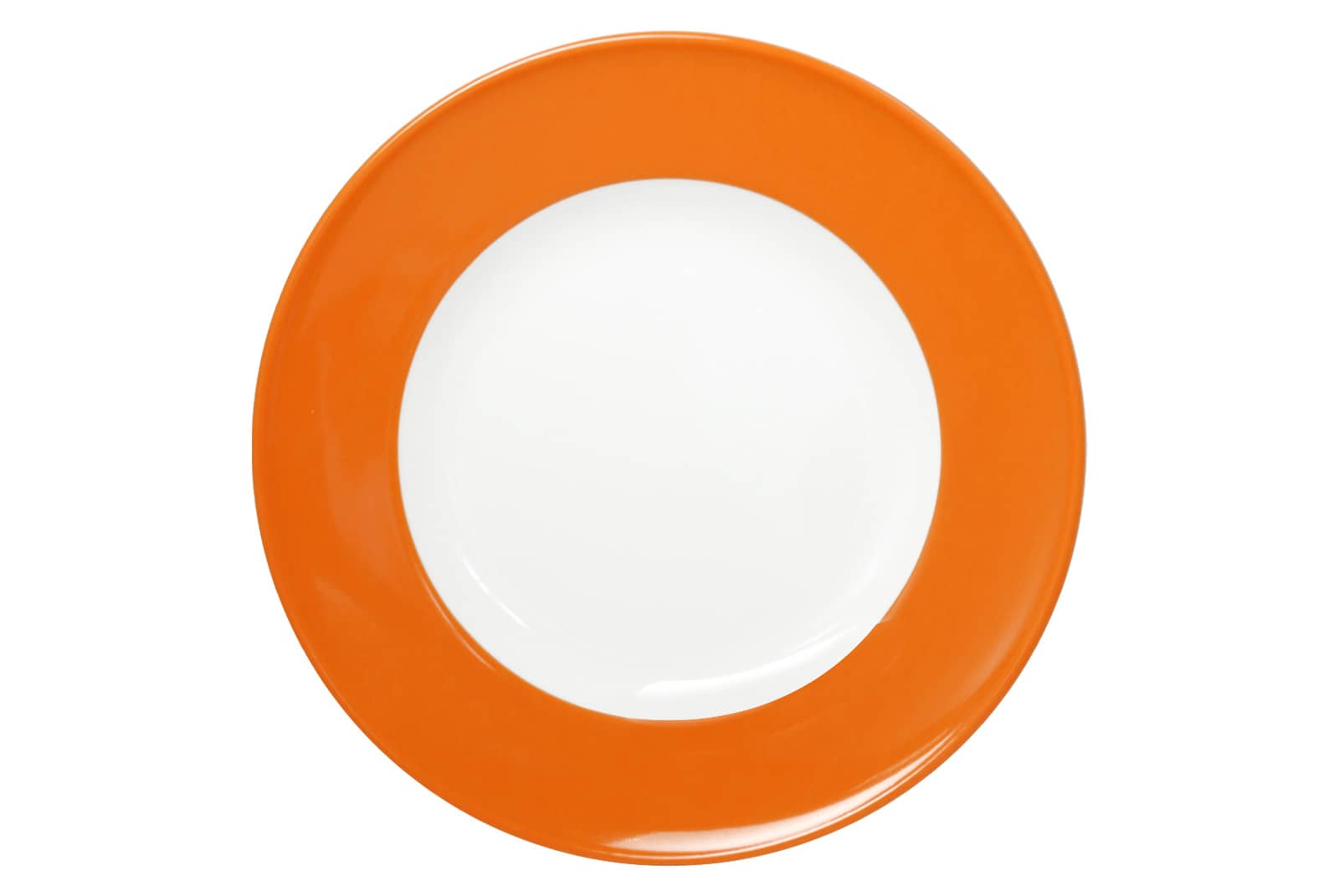 Dibbern Solid Color orange Frühstücksteller mit Fahne 21cm