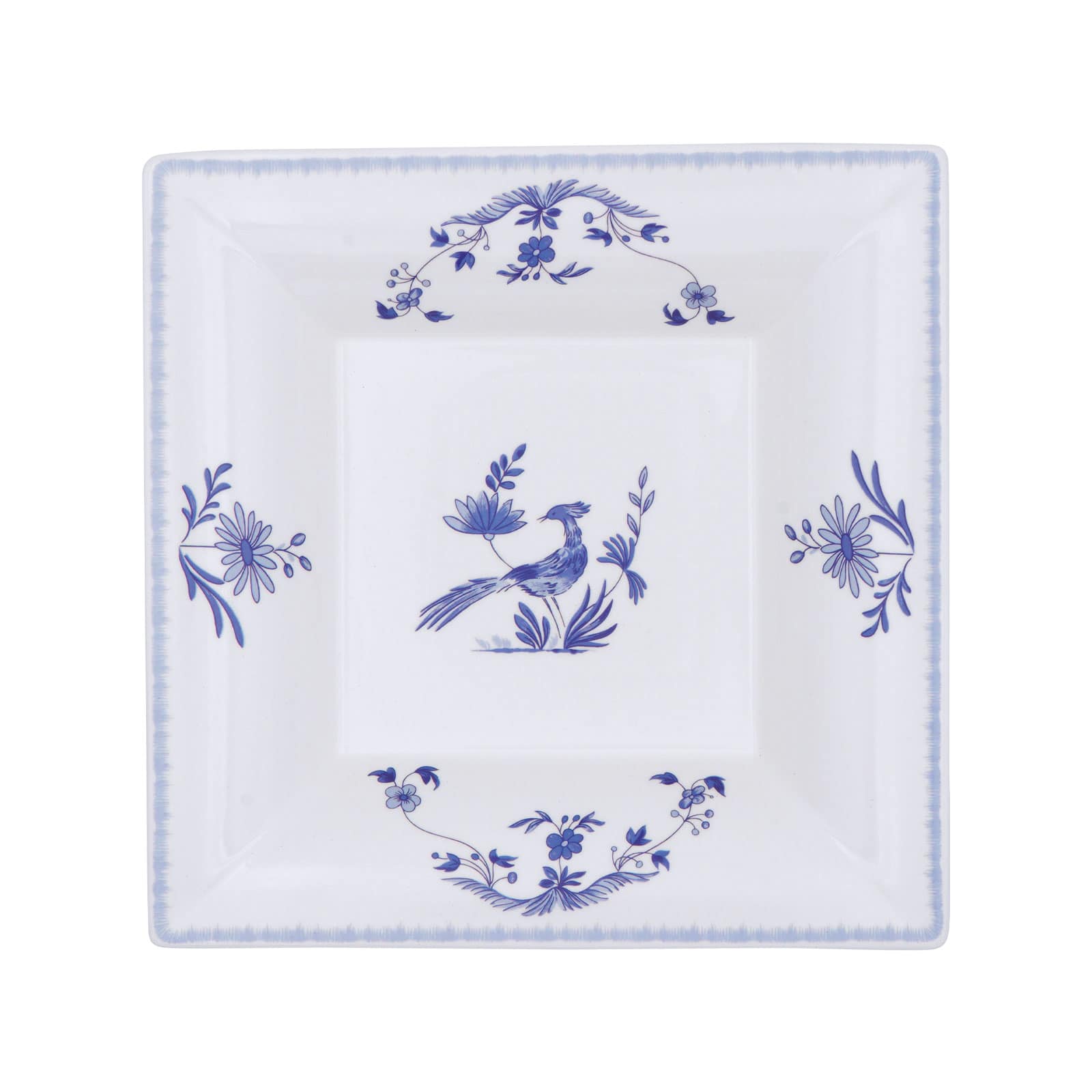 Gien Paradis Bleu Schale quadratisch tief XL