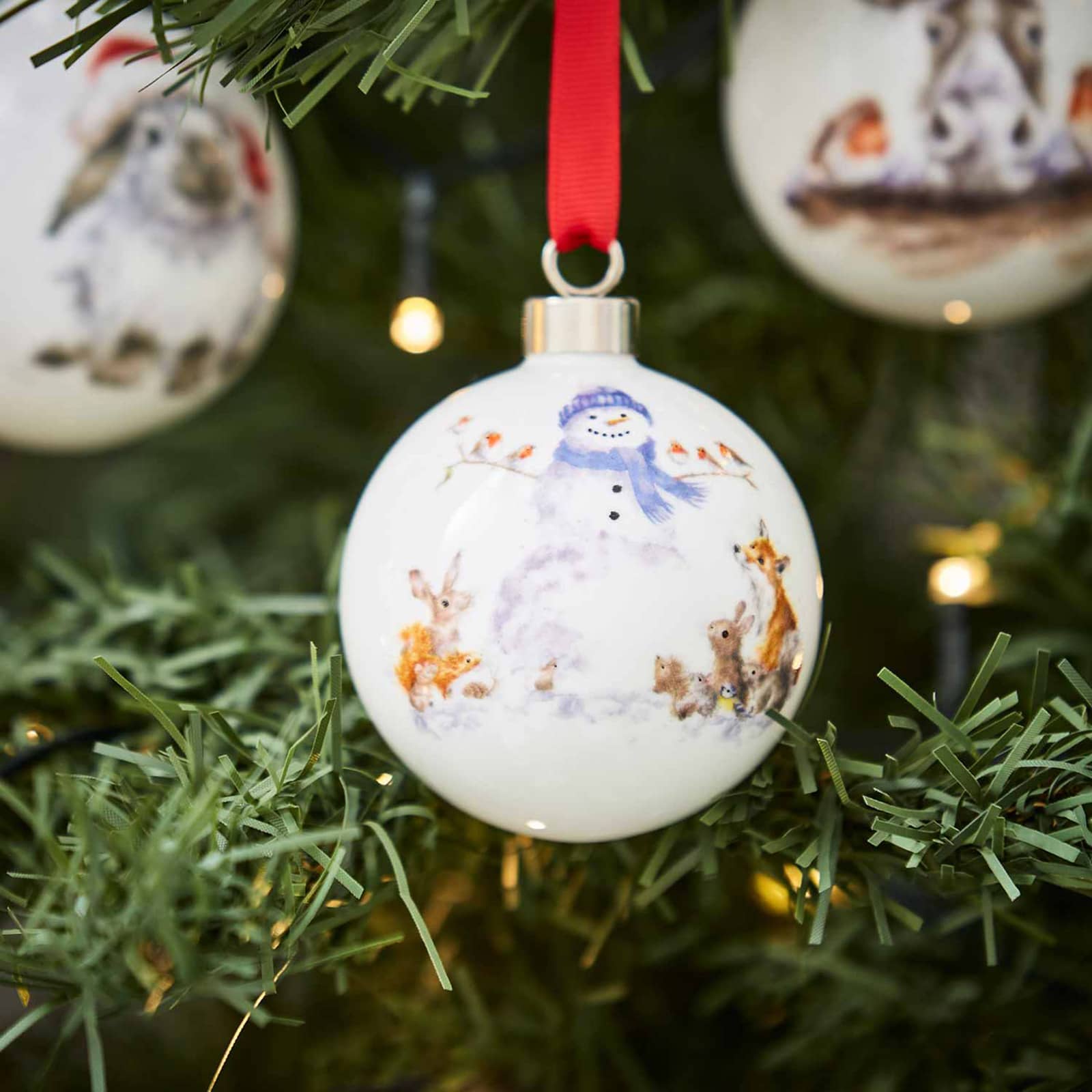 Royal Worcester Wrendale Designs Weihnachtskugel Gathered All Around