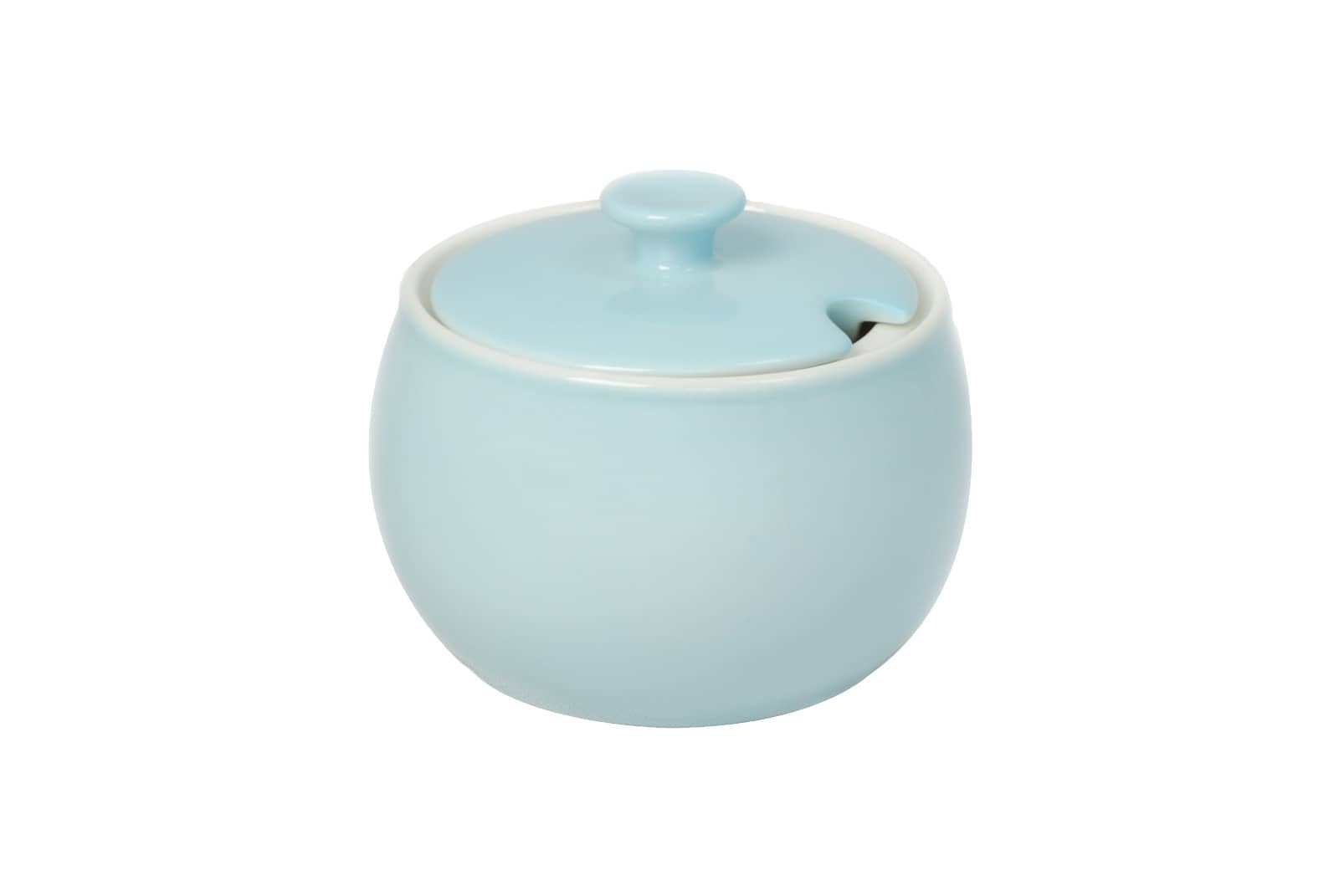 Dibbern Solid Color eisblau Zuckerdose