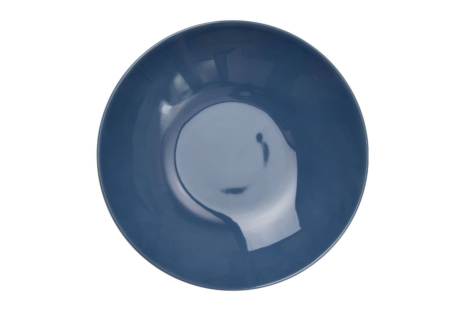 Der Dibbern One Color indigo Suppenteller ist ein tiefer Porzellanteller mit jeansblauer Glasur.