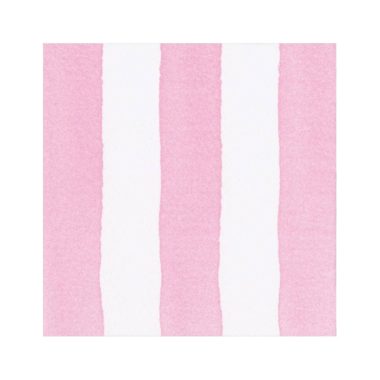 Rosa-weiß gestreifte Lunchservietten aus Leinenpapier für stilvolle Tischdekorationen.