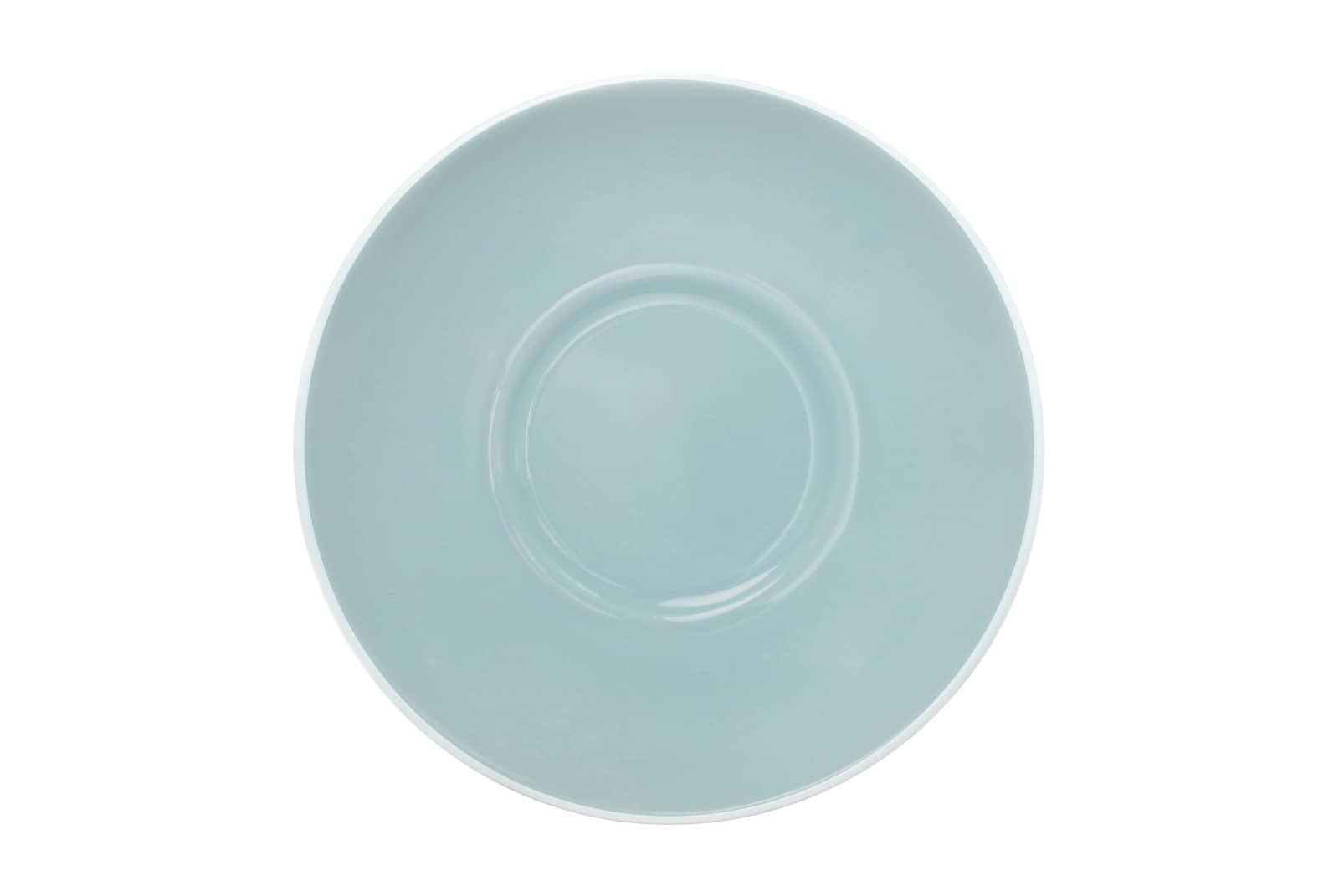 Dibbern Solid Color eisblau Cappuccino-Untertasse