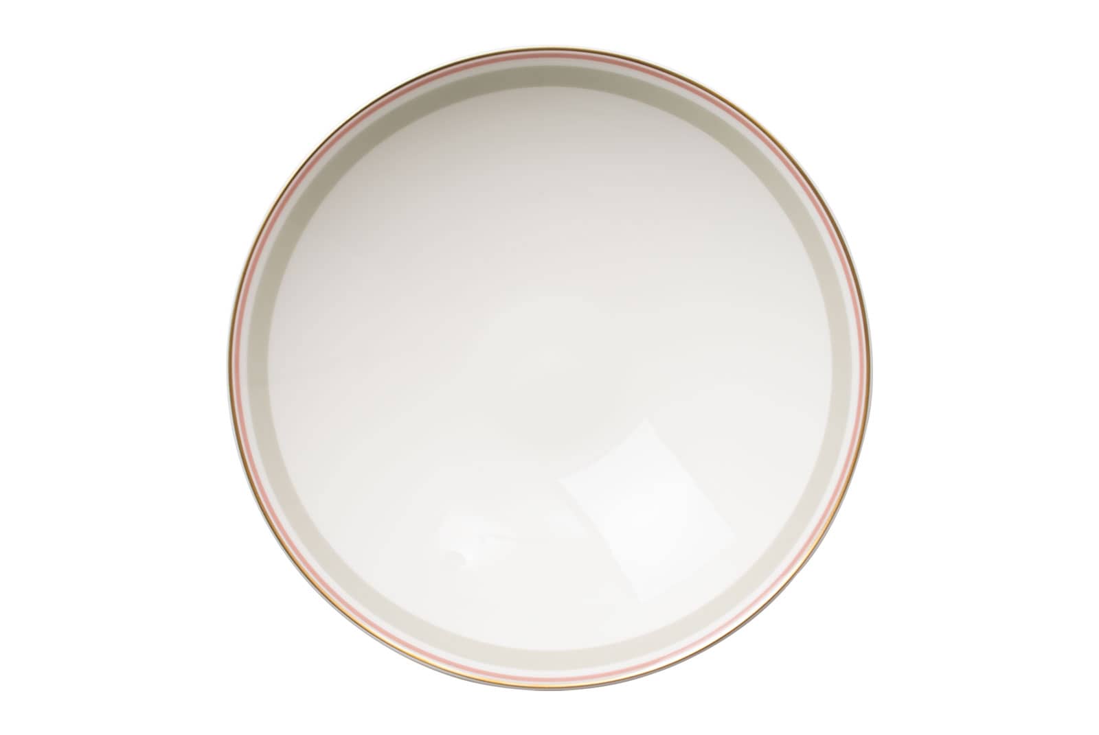 Der Suppenteller khaki/rosé der Dibbern Serie Capri