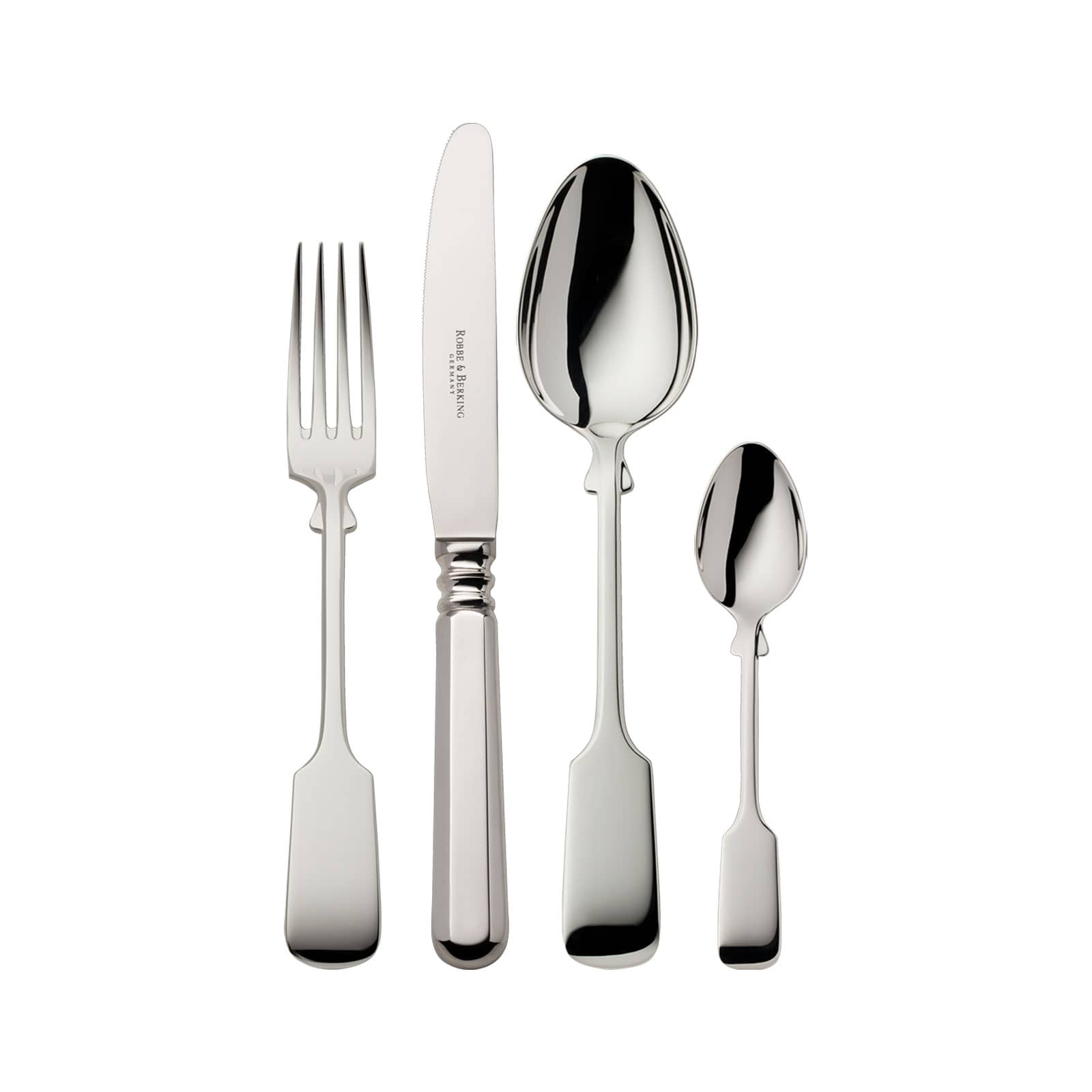 Robbe & Berking Alt-Spaten 4tlg. Menübesteck 925Silber