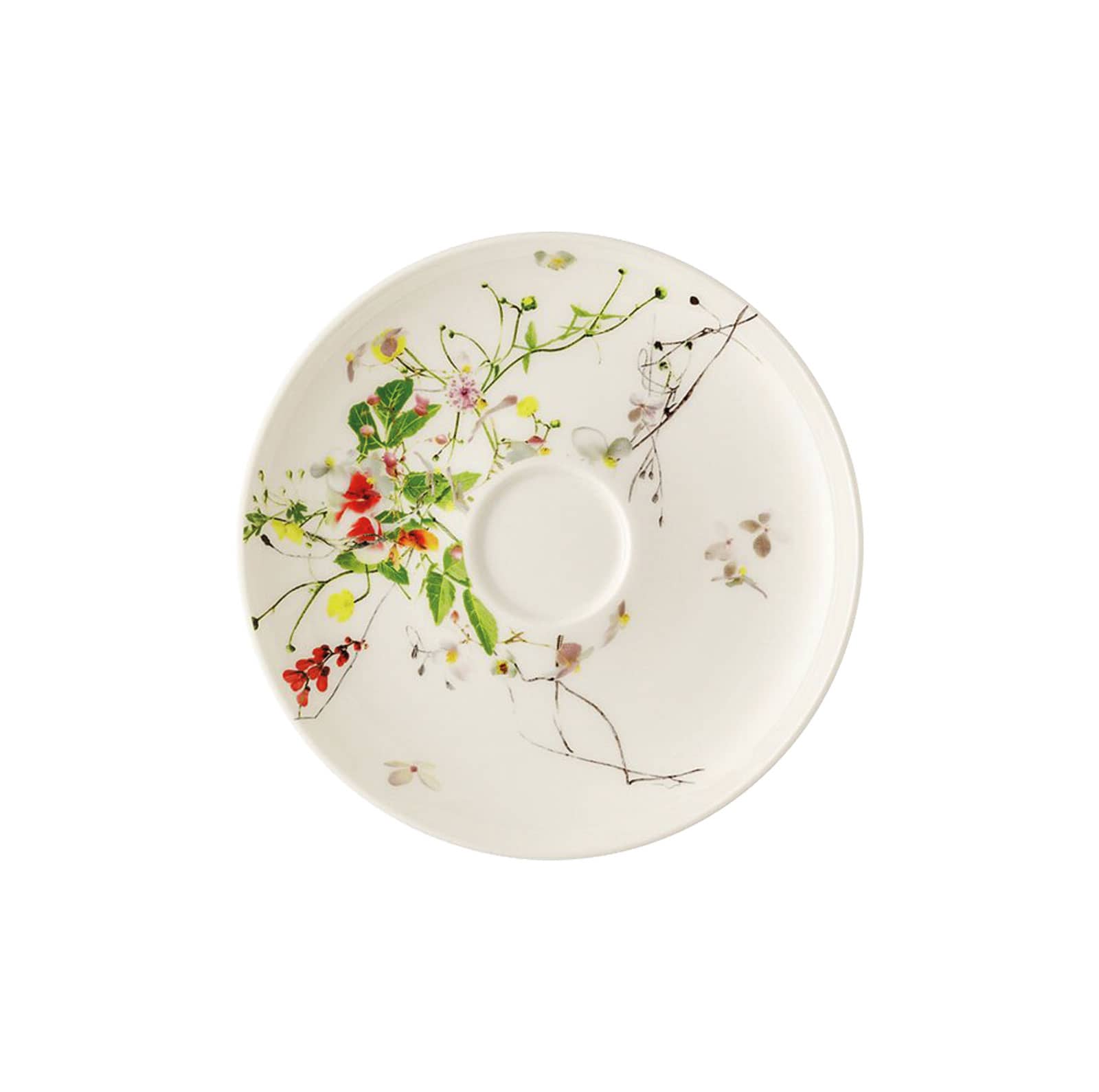 Rosenthal Brillance Fleurs Sauvages Kaffee-Untere Coupe 14cm
