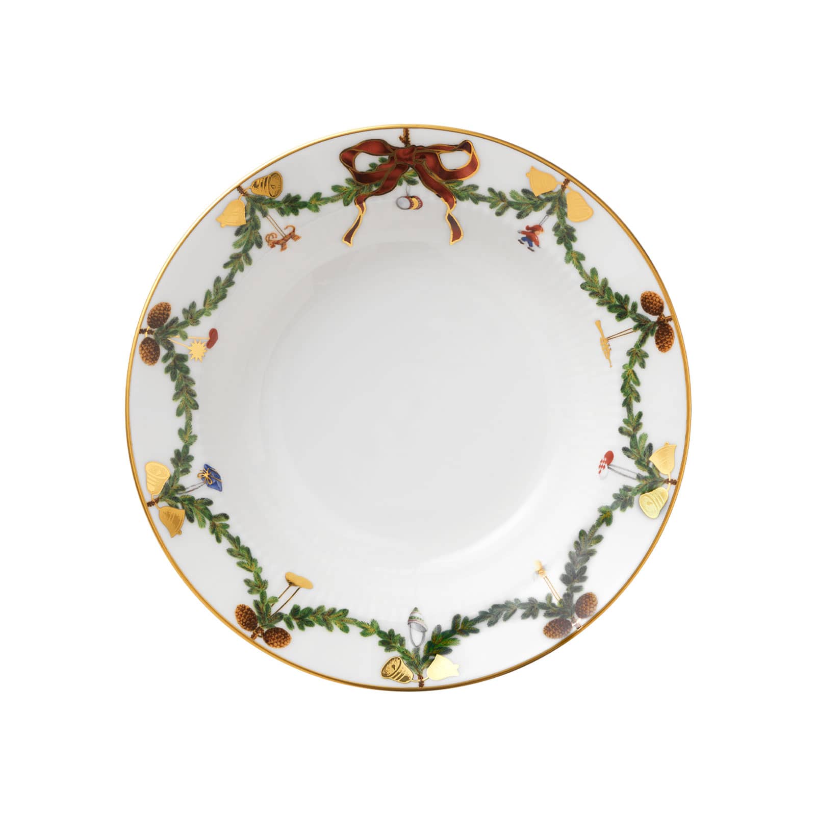 Royal Copenhagen Star Fluted Christmas Suppenteller 17cm klein 2503603