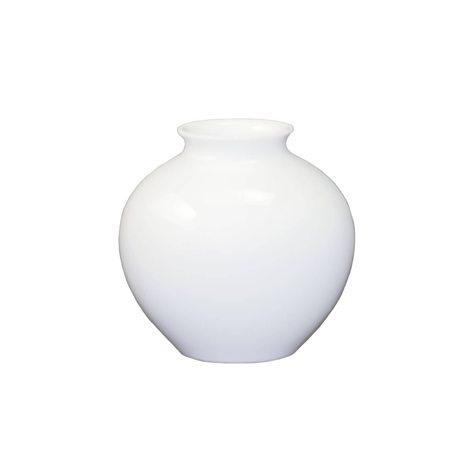 KPM -  Berlin Vase Kugelform 13cm weiß