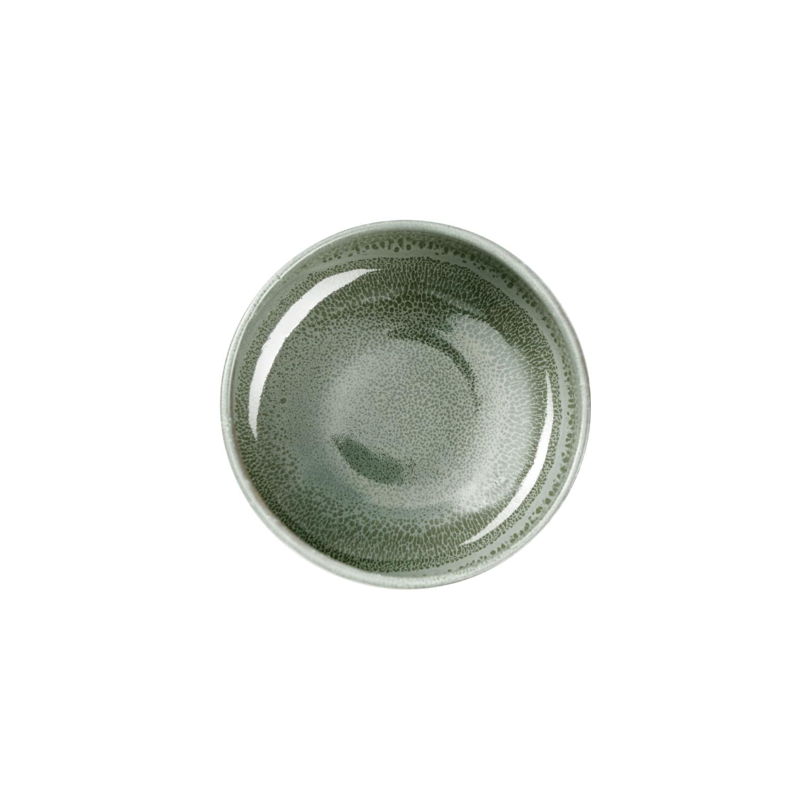 Draufsicht auf die Moribana Matcha Schale grün von Asa Selection.