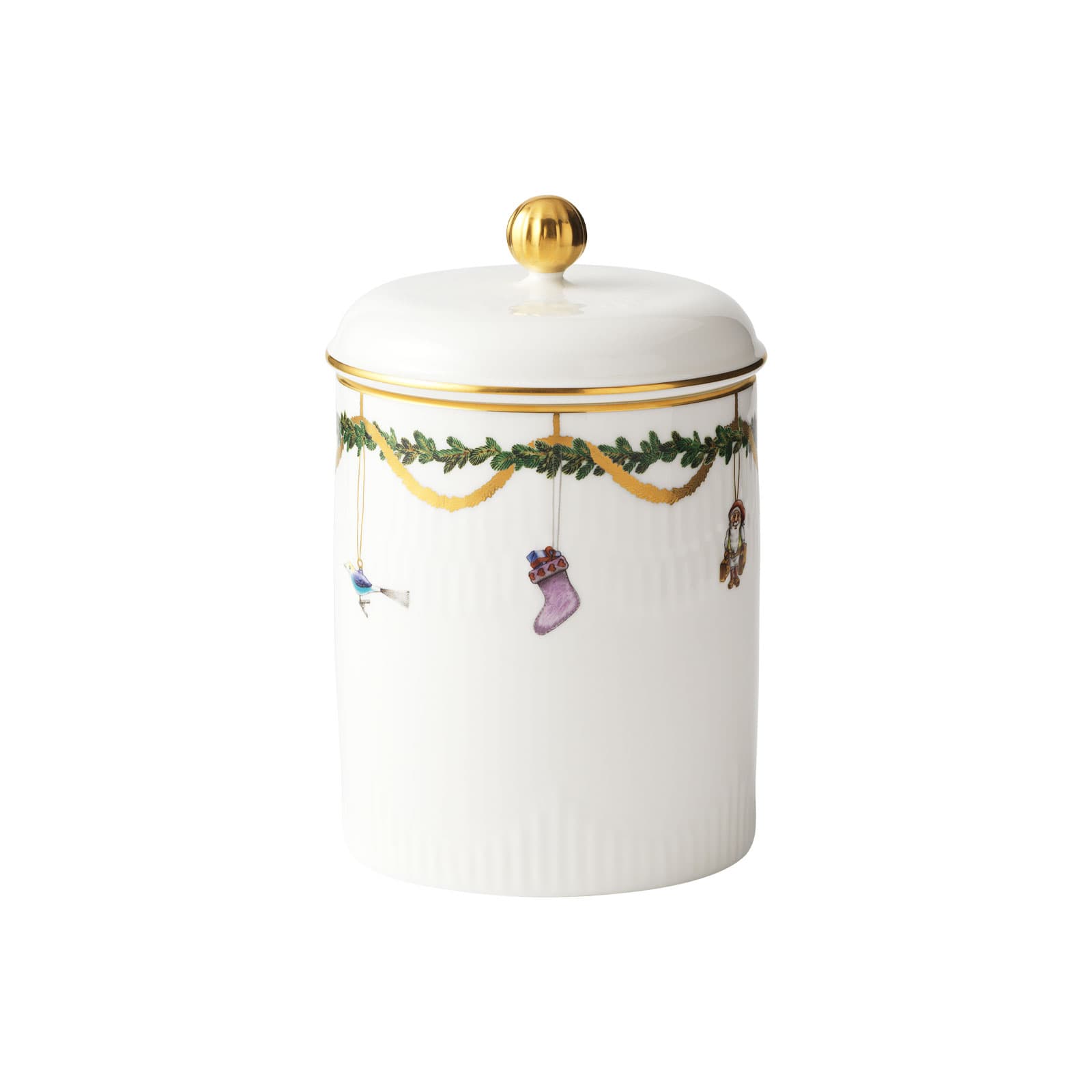 Royal Copenhagen Star Fluted Christmas Gebäckdose 2017