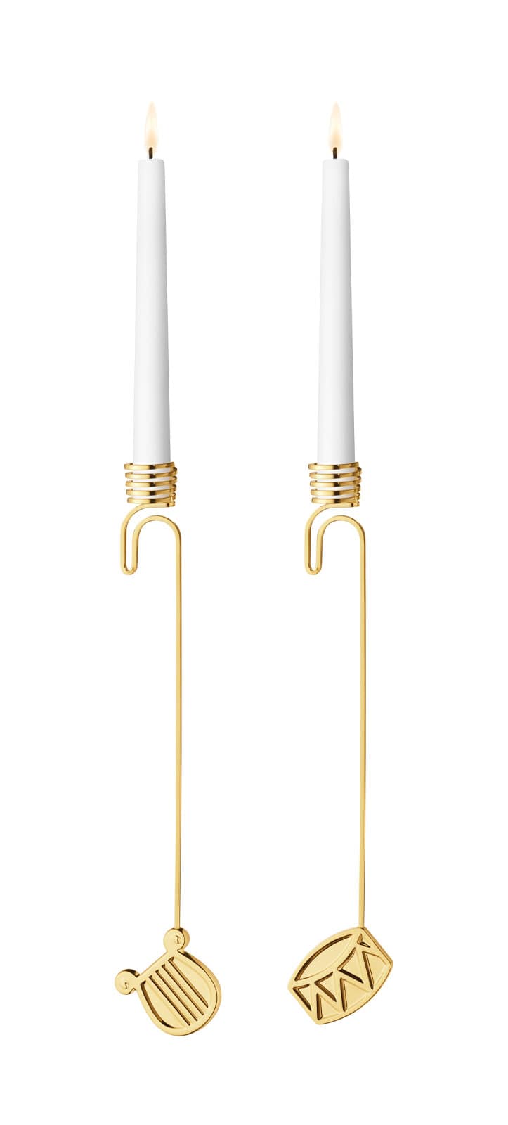 Georg Jensen 2026 Kerzenhalterset Trommel & Harfe gold