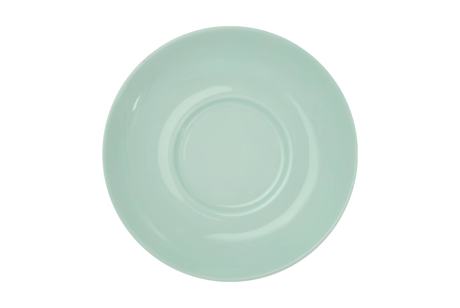Solid Color mint Cappuccino-Untertasse