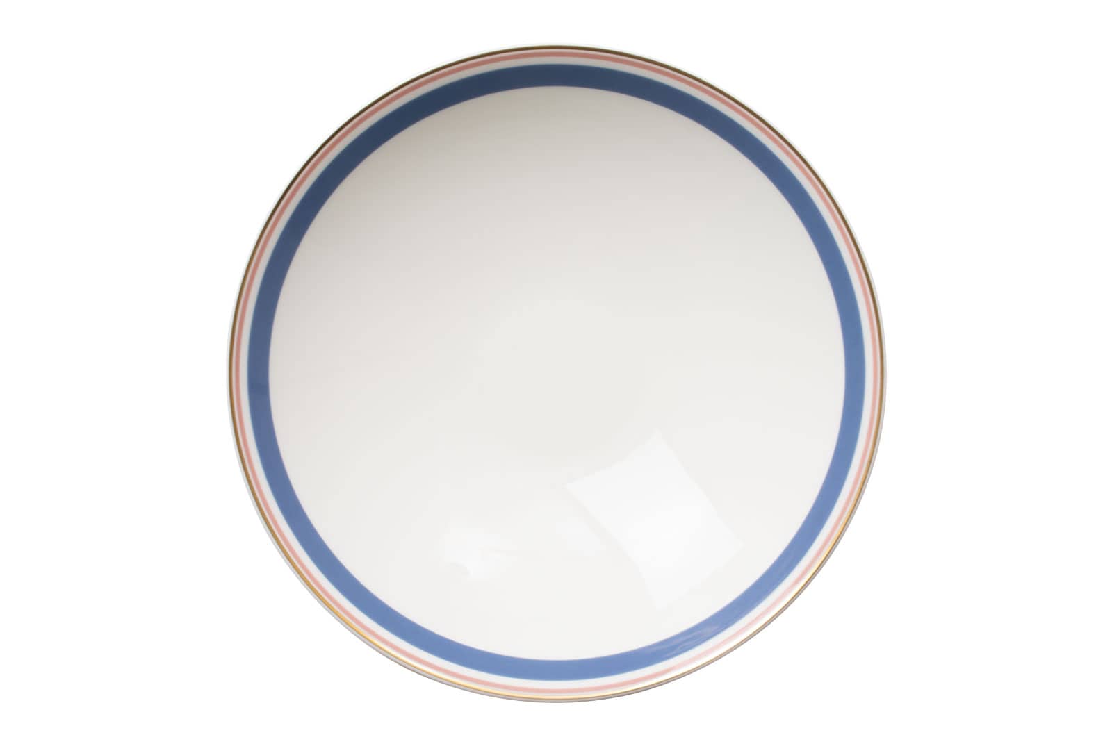 Der Speiseteller blau/rosé der Dibbern Serie Capri