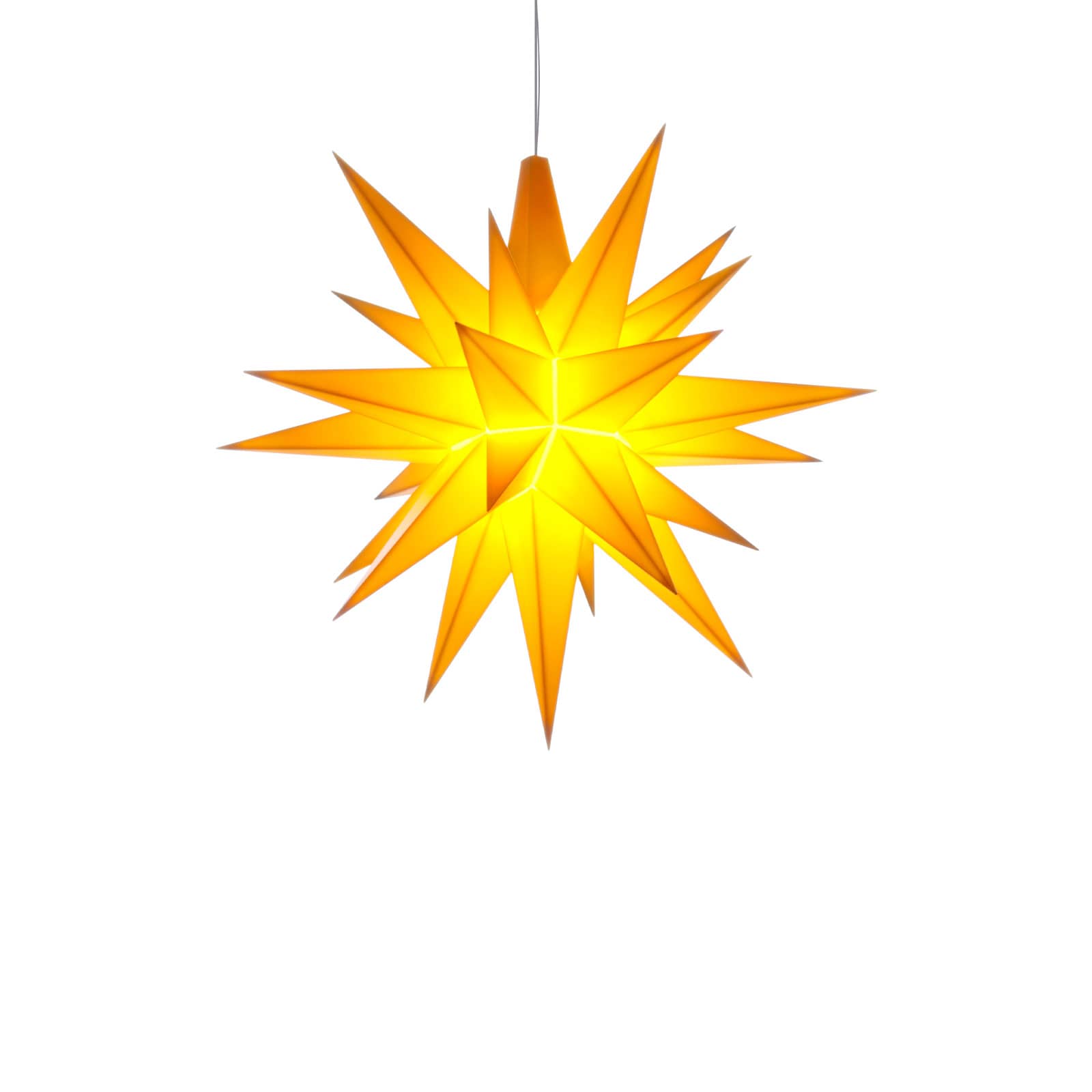 Herrnhuter Sterne Stern A1e 13cm Kunststoff gelb inkl. LED E10