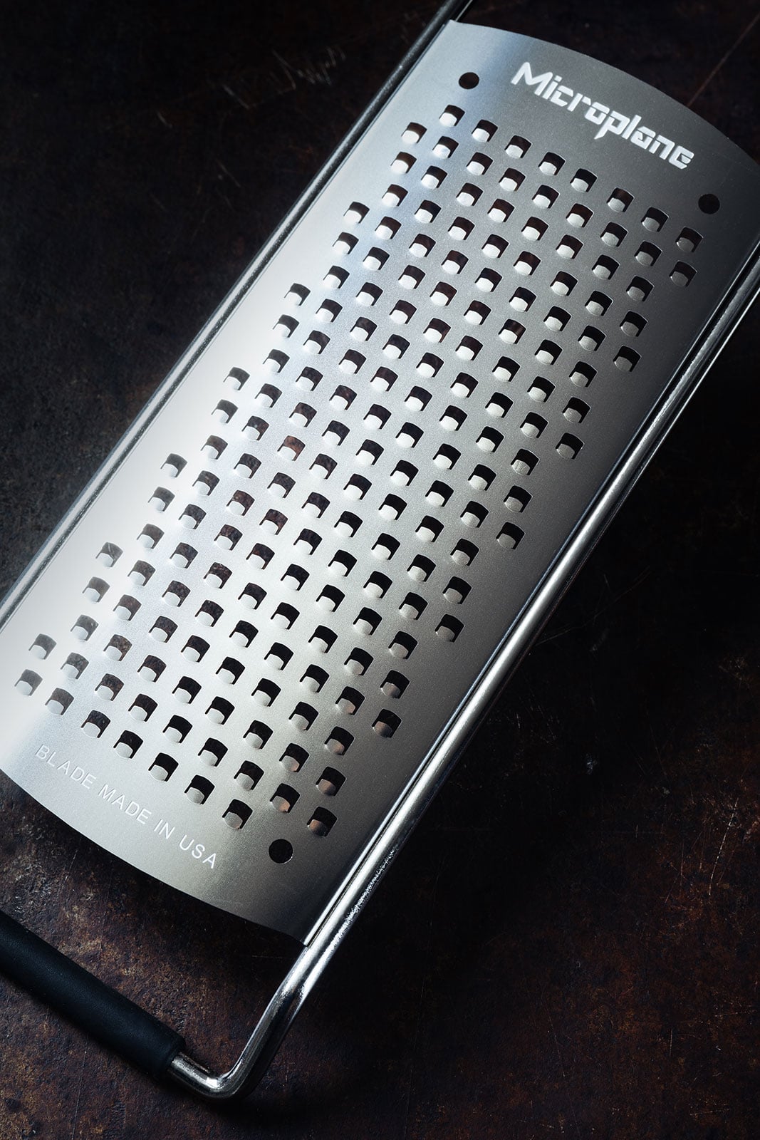 Microplane Gourmet Reibe Grob schwarz