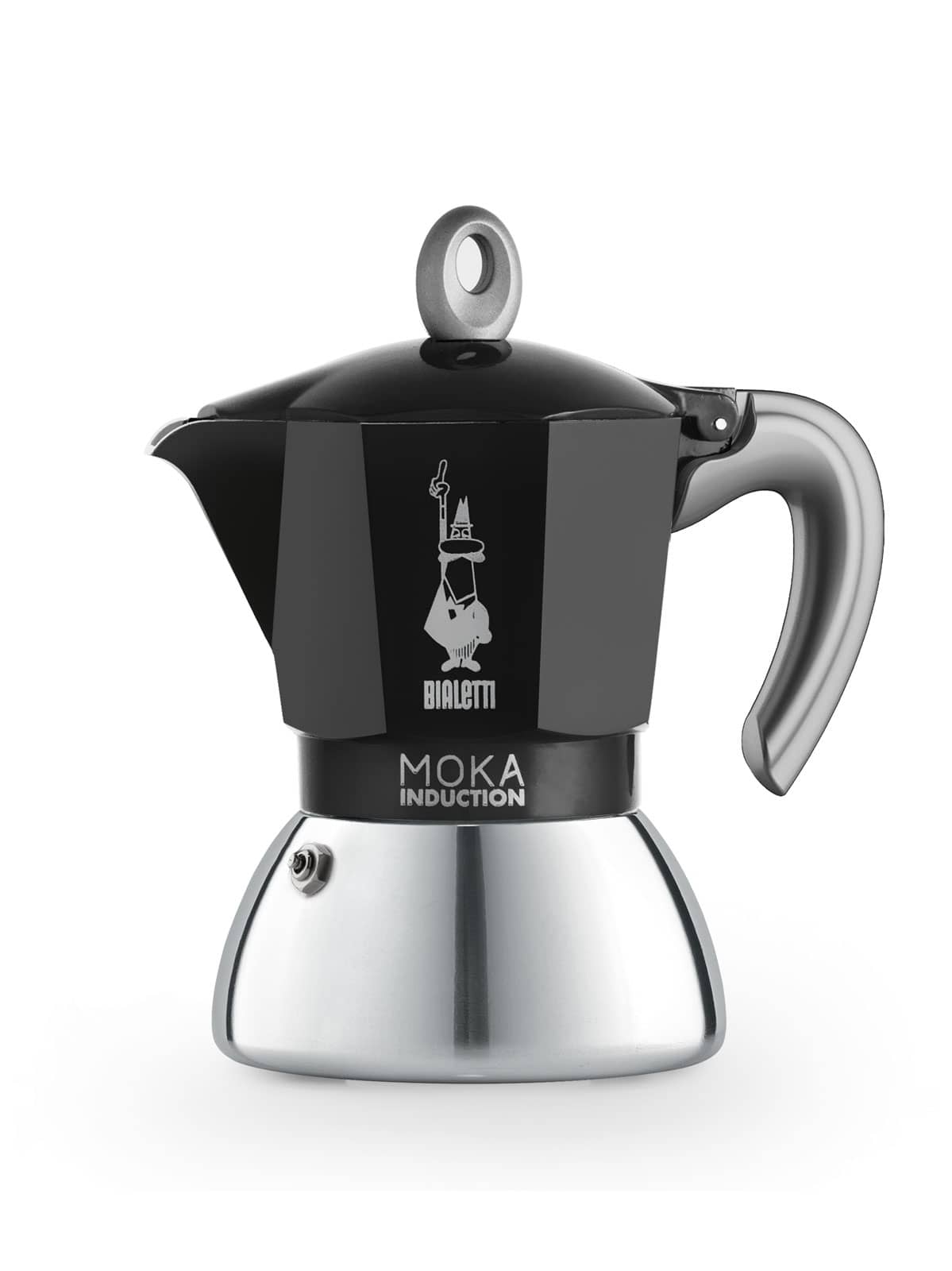 Bialetti Italien New Moka Induktion Espressokocher Black 4 Tassen