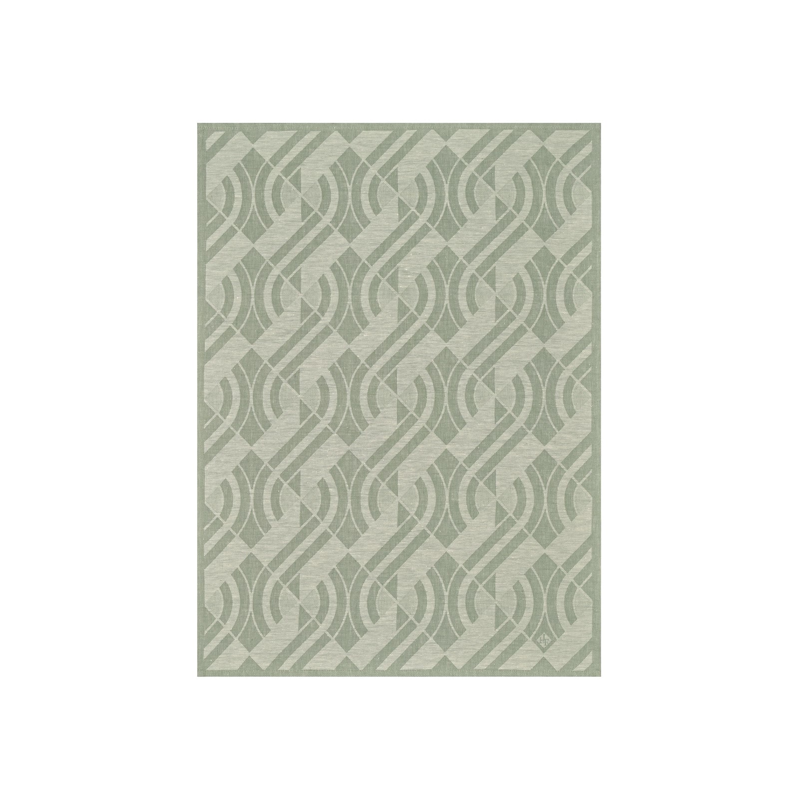 Le Jacquard Francais Neo Gläsertuch 60x80cm Leinen emeraude