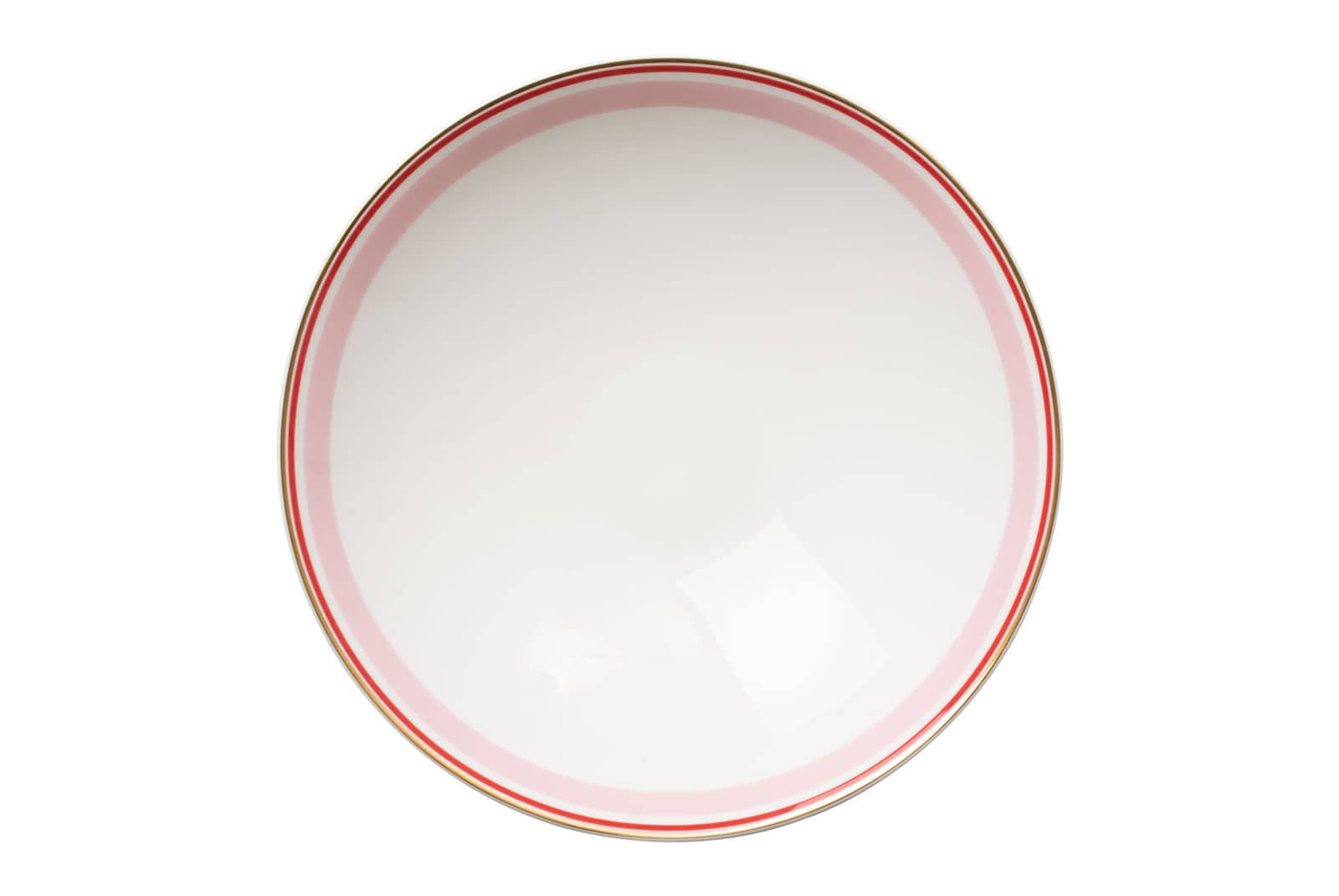 Der Suppenteller rosé/rot der Dibbern Serie Capri