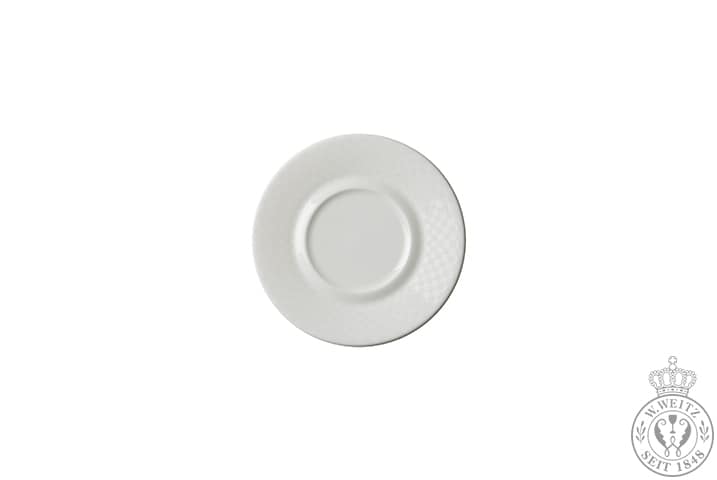 Dibbern Cross White Squares Espresso-Untertasse zylindrisch flach