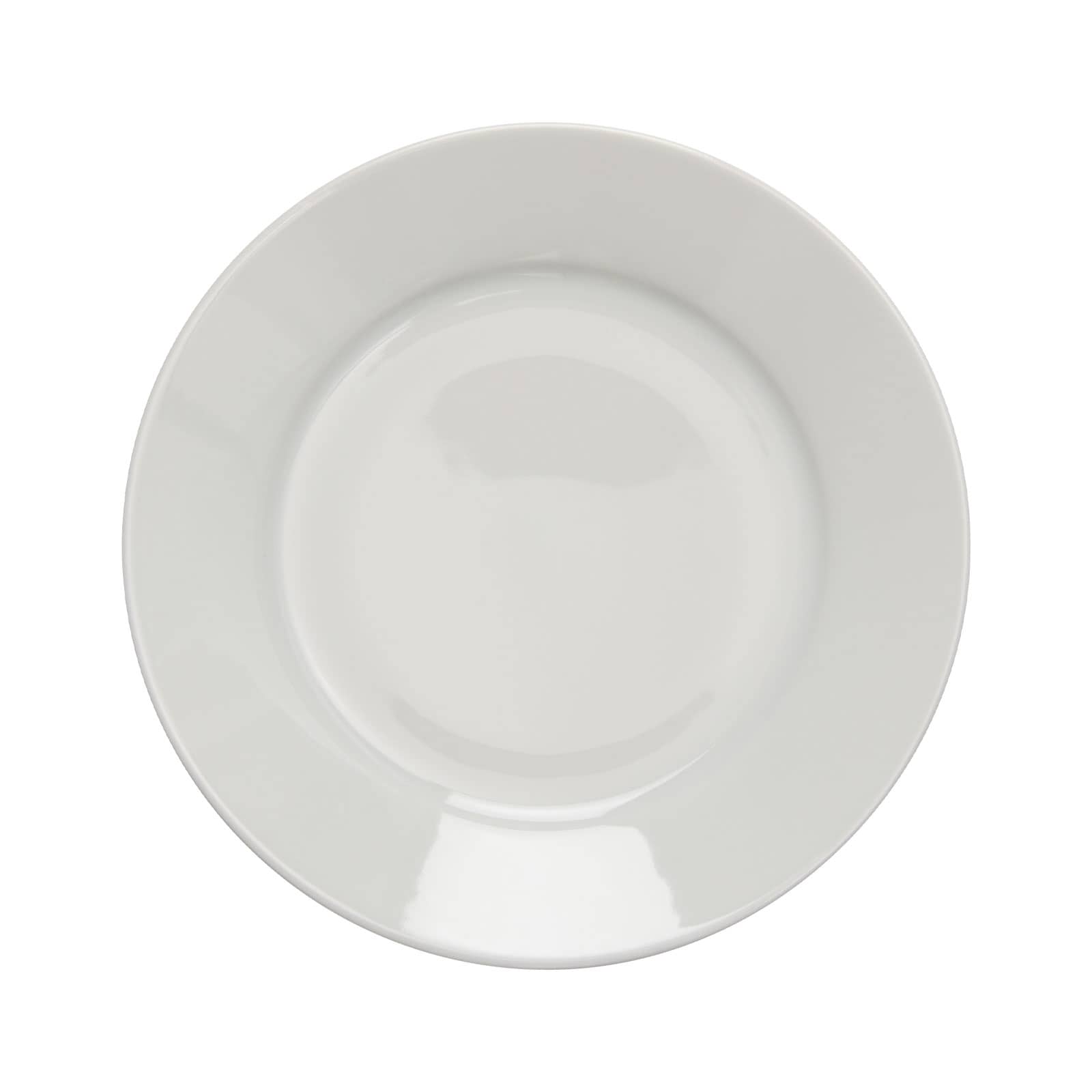 Der Limoges weiß Frühstücksteller 22cm von WEITZ ist ein eifacher kleiner Teller aus weißem Porzellan.