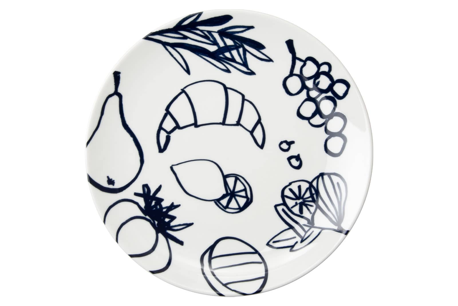 Dibbern Brasserie Volldekor Frühstücksteller 23cm Coupe