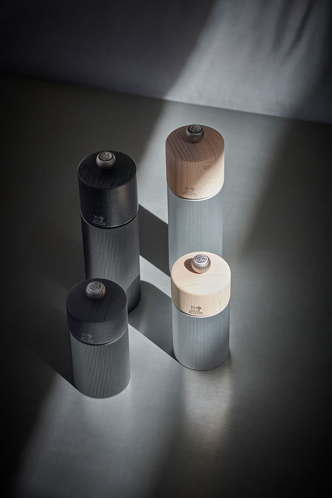 Peugeot Line Pfeffermühle Aluminium/Natur 18cm