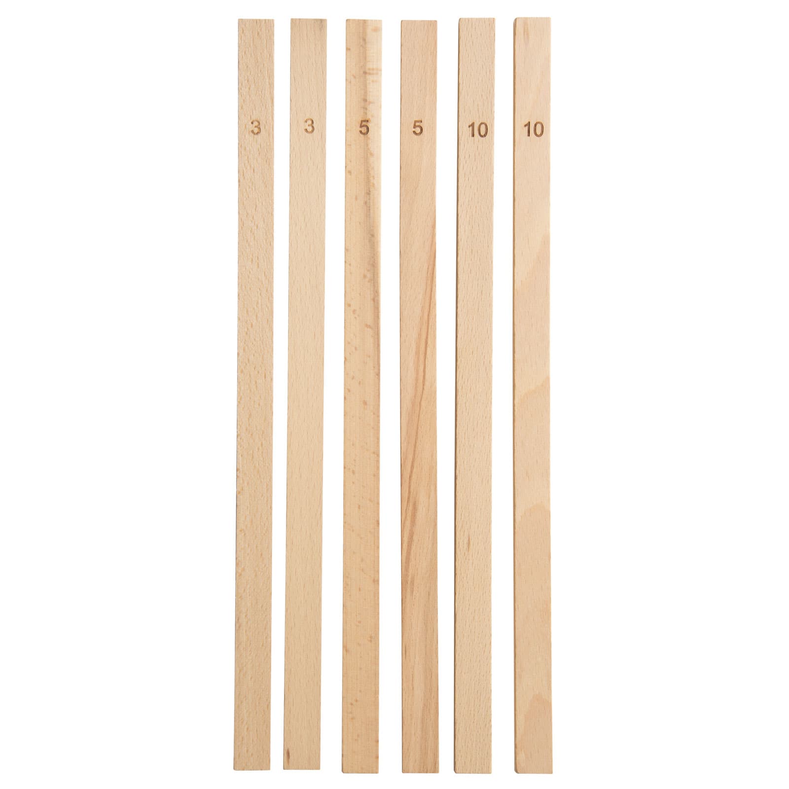 Klawe Teighölzer-Set 3+2x5+2x10mm 6-tlg. Buche