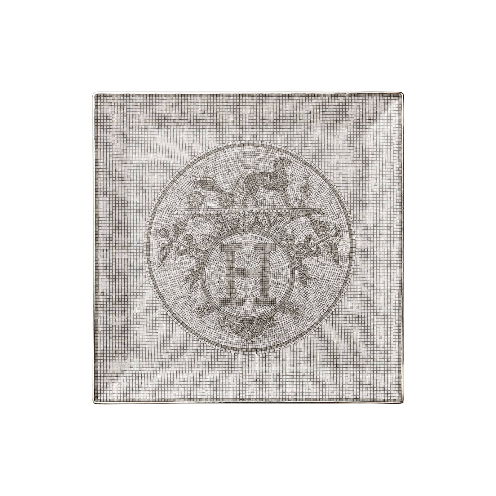 HERMÈS Paris Mosaïque au 24 Platin Kleines Carré Nr. 5 23x23cm