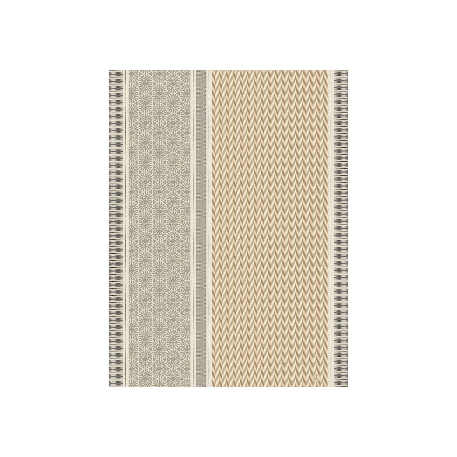Le Jacquard Francais Dune Rayures Geschirrtuch 80x60cm argan