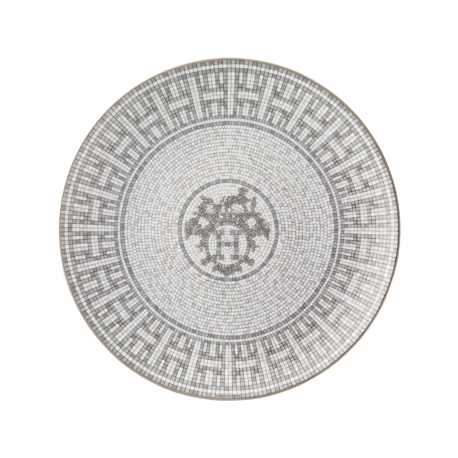 HERMÈS Paris Mosaïque au 24 Platin Frühstücksteller 21,5cm
